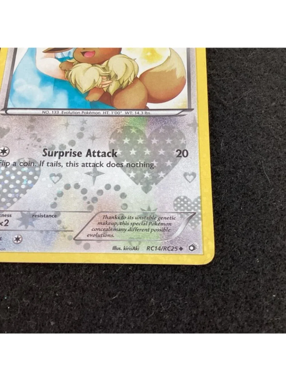 Eevee RC14/RC25 Legendary Treasures: Radiant Collection Pokemon TCG Holo NM Cond